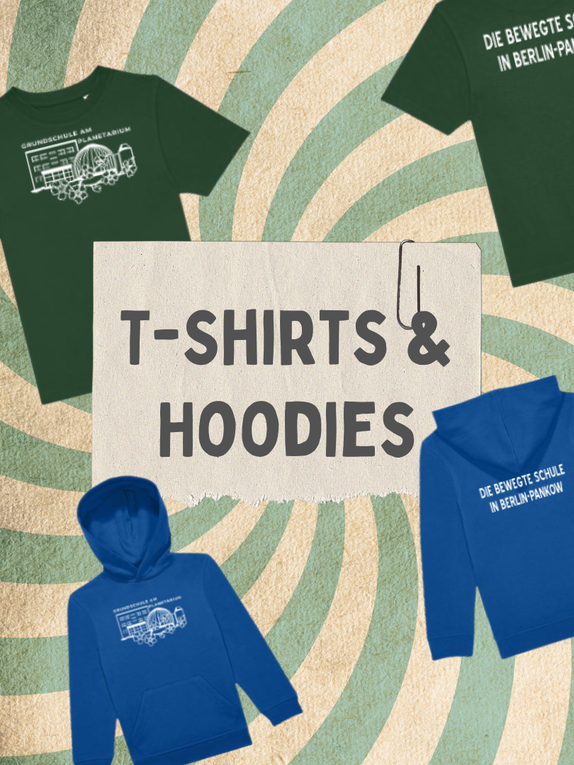 Bedruckte T-Shirts & Hoodies mit unserem Schullogo direkt bestellen